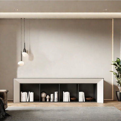 Meuble télé rétro en bois massif de style français