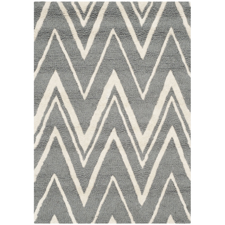 Ellicott Hand Tufted Wool Chevron Rug