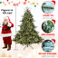Arbre de Noël de 5 pi avec 350 lumières Ul, 1129 Pe / embouts pour un look réaliste, silhouette spacieuse à base large, structure à charnières, arbre de support en métal stable, plein écran, grand impact, structure rapide