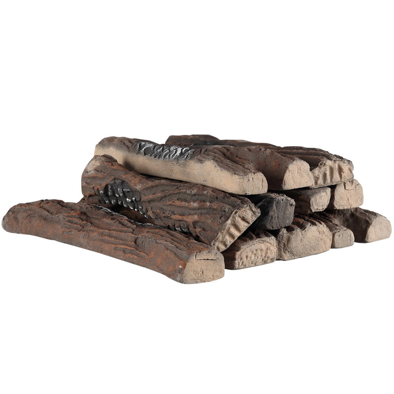 Bûches décoratives en bois
