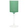 Chantha Two-Tone 9 Oz White with Clear Stem Plastic Wine Goblets