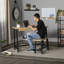 Ensemble de bureau et chaise en bois massif Theta