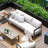 Harmonti Patio 76.5" Aluminum Sofa With Cushions