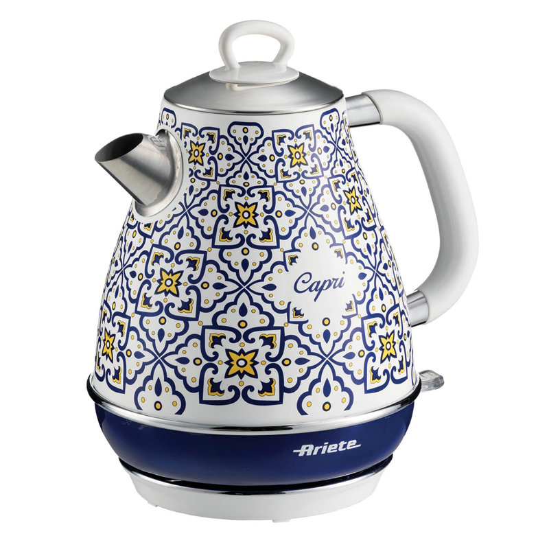 Ariete Capri 1.7L Kettle & 4 Slice Toaster Italian Tile Design