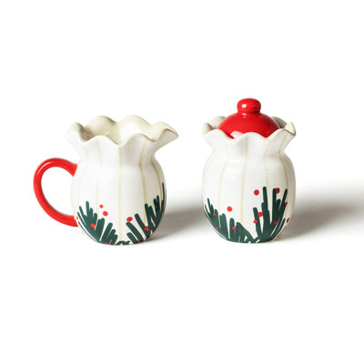 Ceramic Sugar And Creamer Set