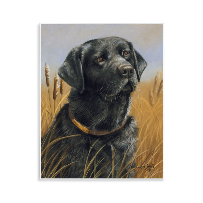 «Black Lab in Nature» par Victoria Schultz