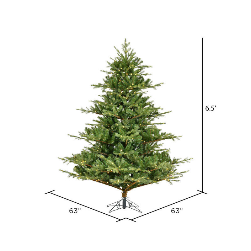 6.5' H Lighted Artificial Pine Christmas Tree
