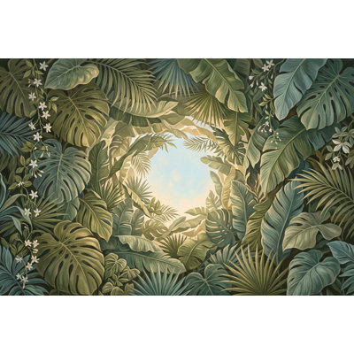 Tropical Foliage Wallpaper Botanical Leaves Monstera Wall Mural