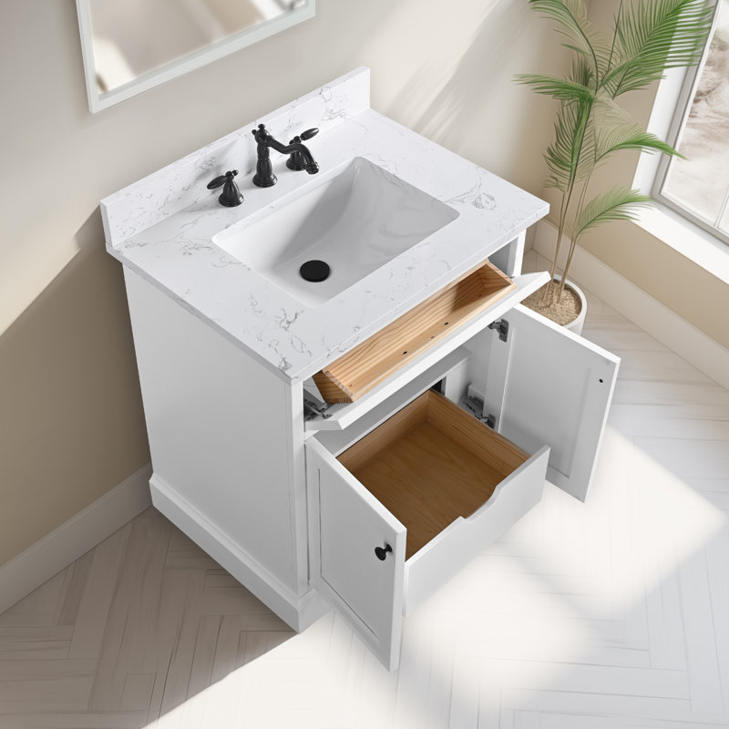 Ensemble de meuble-lavabo simple 30 po Aanayah, White