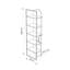 Archy Modern Bookcase 5-Tier Wall Mounted Shelf 180 cm-101028946