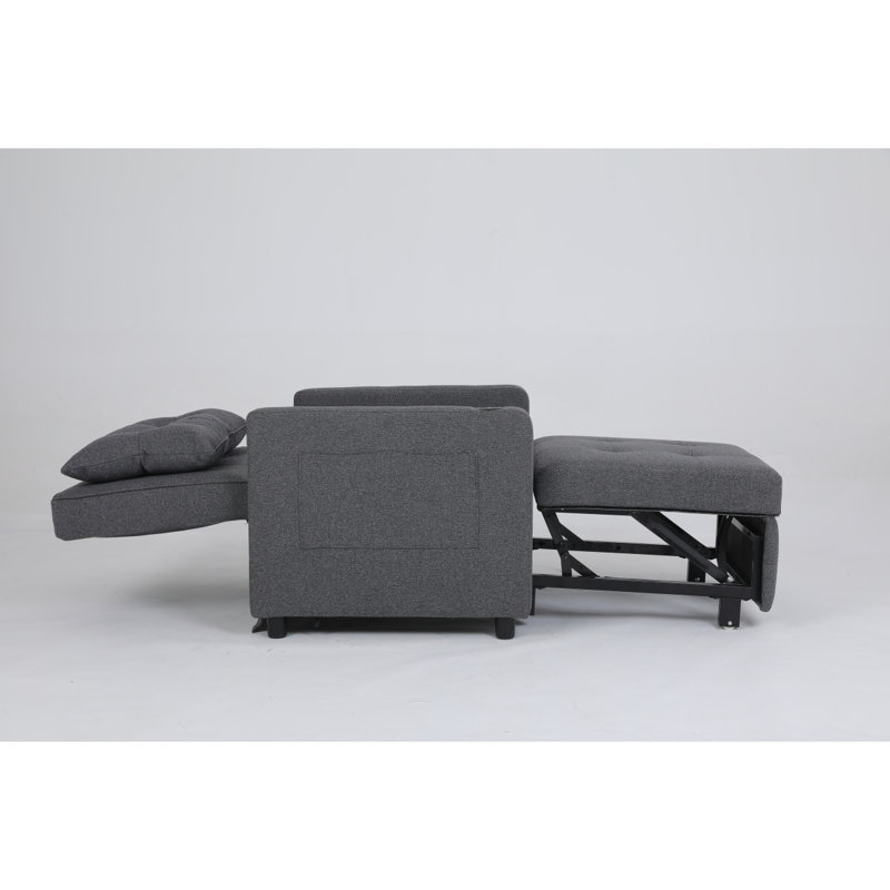 Canapé-lit convertible 3 en 1 Sleeper Chair, Gris antique