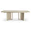 Asana Rectangle Solid Wood Double Pedestal Dining Table