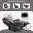 Massage 360 Swivel Rocker Recliner Chair, Fabric Manual Recliner Chair, Heating, Cup Holders, USB-1181718877