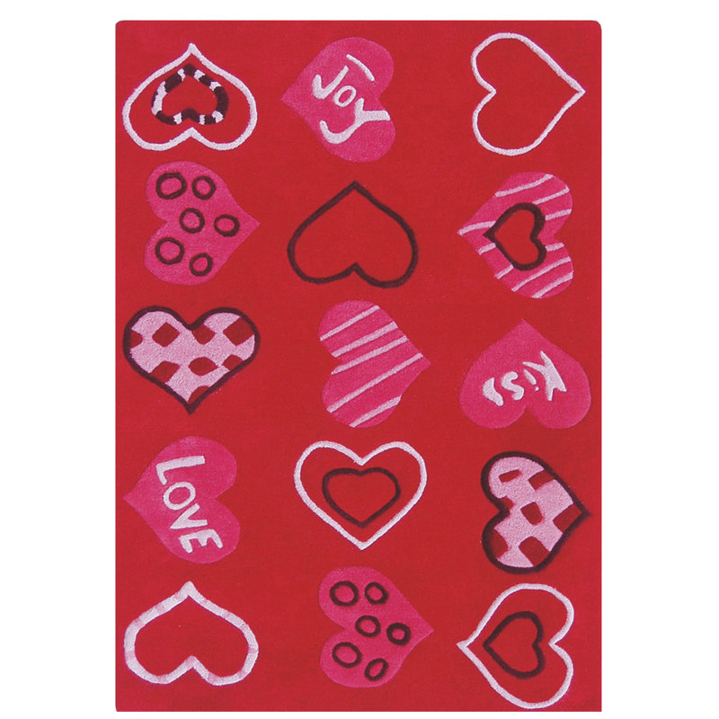 Tapis pour enfants Adamo Love, Rectangle 3 pi 7,2 po x 5 pi 6 po