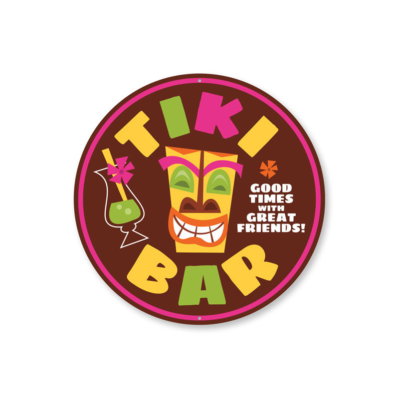 Plaque en aluminium Beach Good Times, H 12 po x l 12 po x P 0,04 po