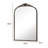  Arnott Arch Decorative Wall Accent Mirror with Baroque Metal Frame-636643810-642128271