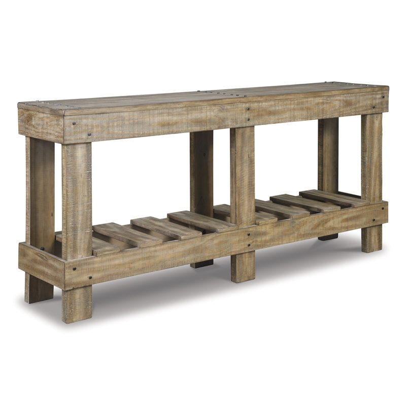 Dente 64'' Solid Wood Console Table
