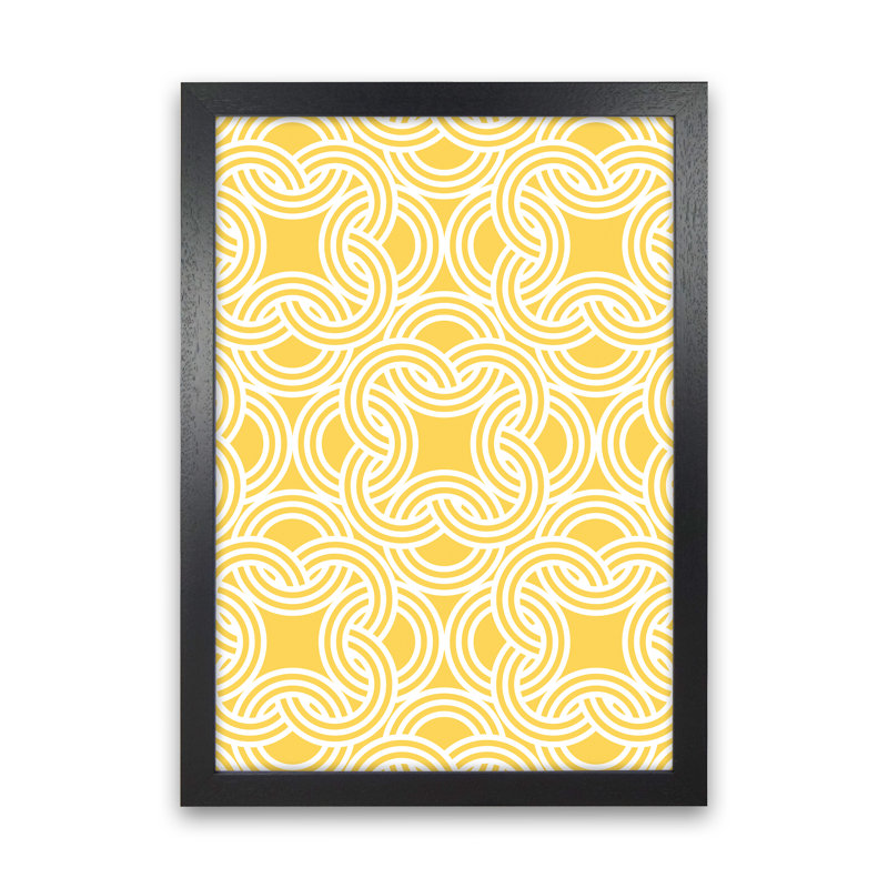 Oriental Print - Print, 64cm H x 46cm W x 3cm D, Black Framed
