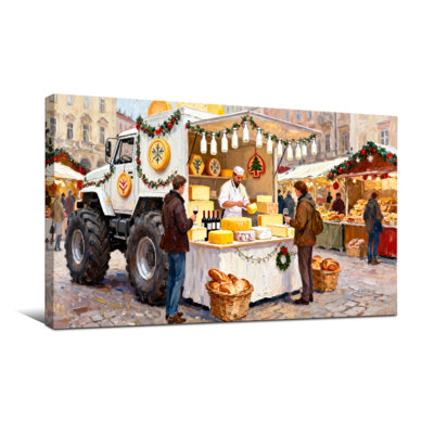 Étal de fromage de Noël