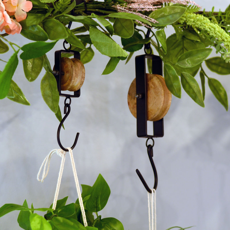 Mayis Retro Rustic Hay Pulley Hooks