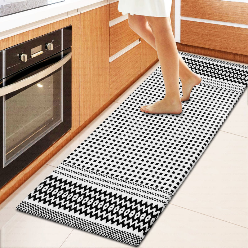 Ensemble de 2 tapis anti-fatigue Jonnatan, Noir