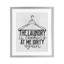 «Laundry is look at me», impression encadrée sous verre, conception de Kim Allen-423837046-423837034