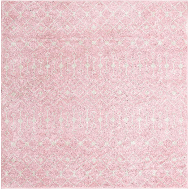 Abstract Indoor Rug, Square 7'10"