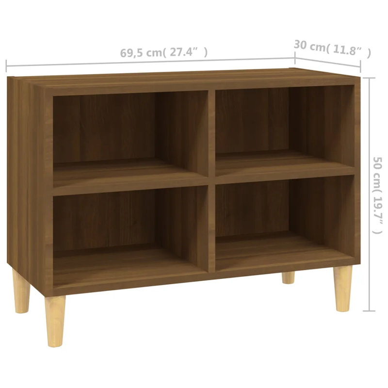 Agee TV Stand for TVs up to 43", Brown Oak