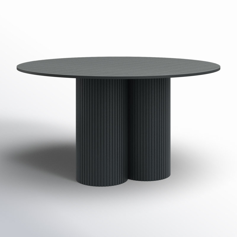 Round Dining Table, Black