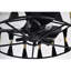 Helle 25 Inch Elegant Matte Black Ceiling Fan With Remote