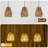  3-Light Hand-Woven Rattan Pendant Lights For Kitchen Island, Dining Room, Or Living Room