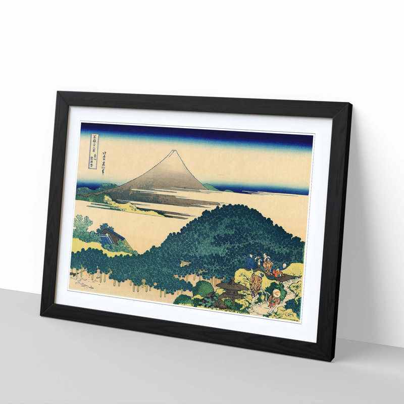 Katsushika Hokusai - Single Picture Frame Painting, Black