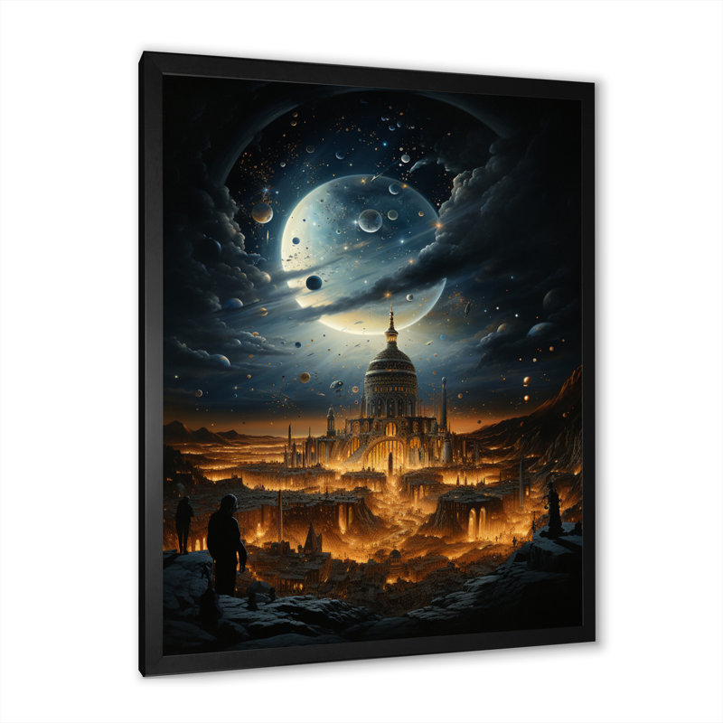 "Leshly", "Art de l'islam", "Impression sur toile", Cadre photo noir, H 20 po x l 12 po x P 1 po