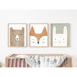 Woodland Nursery Print Set - Unframed Prints