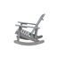 Mobilier d'extérieur pour chaises de patio en bois massif Adirondack
