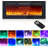 Electric Fireplace Insert Wall Mounted & Recessed, 40 Inch Indoor Fireplace Heater With Remote, 12 Flame Colors, Faux Log & Crystal, LED Fireplace For Living Room, Wall Fireplace Electric-1590123910-1590123909