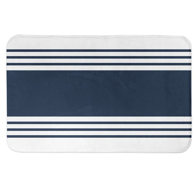 Tapis pour salle de bain Alrun, Marine