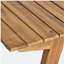 Table de salle à manger d'extérieur en bois massif de 69 po