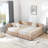 Full Size Velvet Upholstered Tufted  Bed Frame, Sofa Bed Frame With Comfortable Backrest And Armrests, Full Size Bed-78714557-78714556