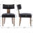Mid Century Upholstered Side Chairs Farmhouse Dining Chairs With Wood Legs-896402372