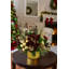 Holiday Arrangement with Hydrangeas, Ornaments and Berries