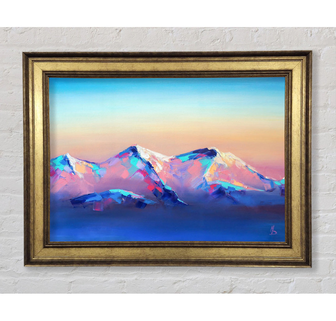 Peak Of The Vibrant Mountains - Einzelner Bilderrahmen Kunstdrucke