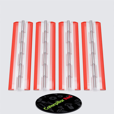 Acrylic Hinges - No Glue Required Transparent Clear Plastic Acrylic 200mm