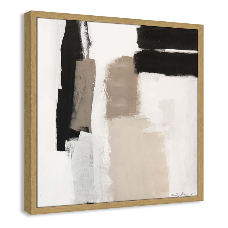 Earth Scapes II-A Print by Casa Fine Arts, 23.5" H x 23.5" W x 0.75" D, Natural Slim Framed