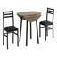Ensemble de table de salle à manger, ensemble 3 pièces, petit, abattant 35 po-961095153-961095159-961095158