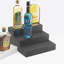 Classic Graphite Acrylic Bottle Display - 12" x 13" x 6 3/4"