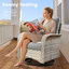 Ensemble de chaises berçantes d'extérieur 8 pièces-2081582161-2090397756
