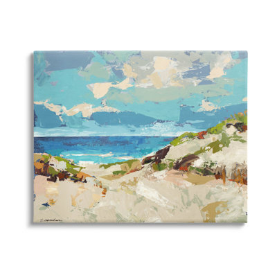 " Abstract Beach Sky Landscape " by Trevor Copenhaver Painting Print