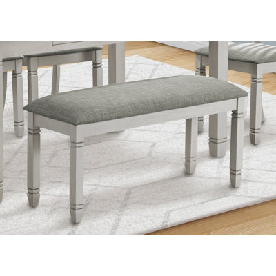 Banc, 41 po rectangulaire, cuisine, salle à manger, vestibule, chambre à coucher, revêtement, bois, bois massif, tissu, transitionnel