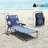 Folding Lounge Chair W/ Reclining Back, Gray-57008543